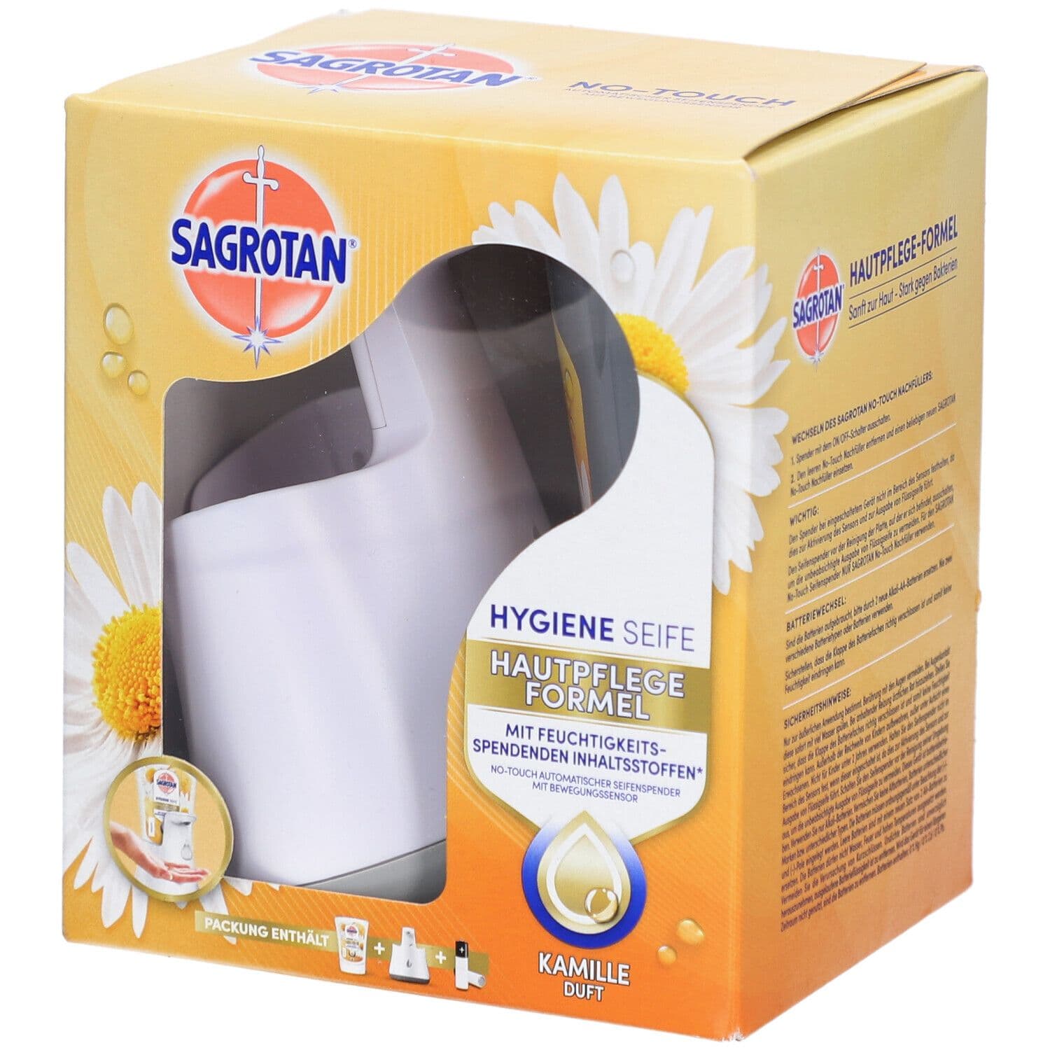 Sagrotan No-Touch Starter-Set Kamille Duft 1 St Flüssigseife