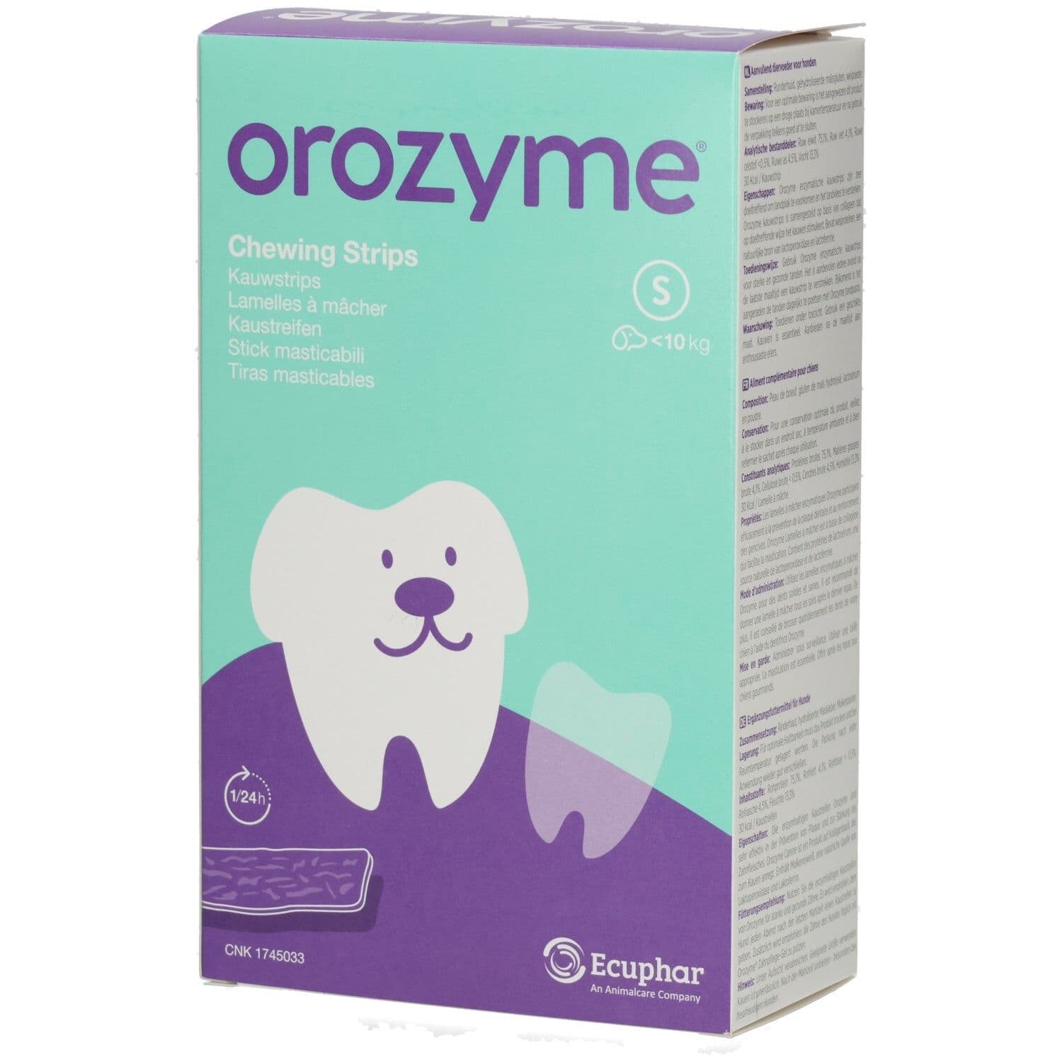 Ecuphar Orozyme Kaustreifen S f.kleine Hunde 1x224 g Streifen