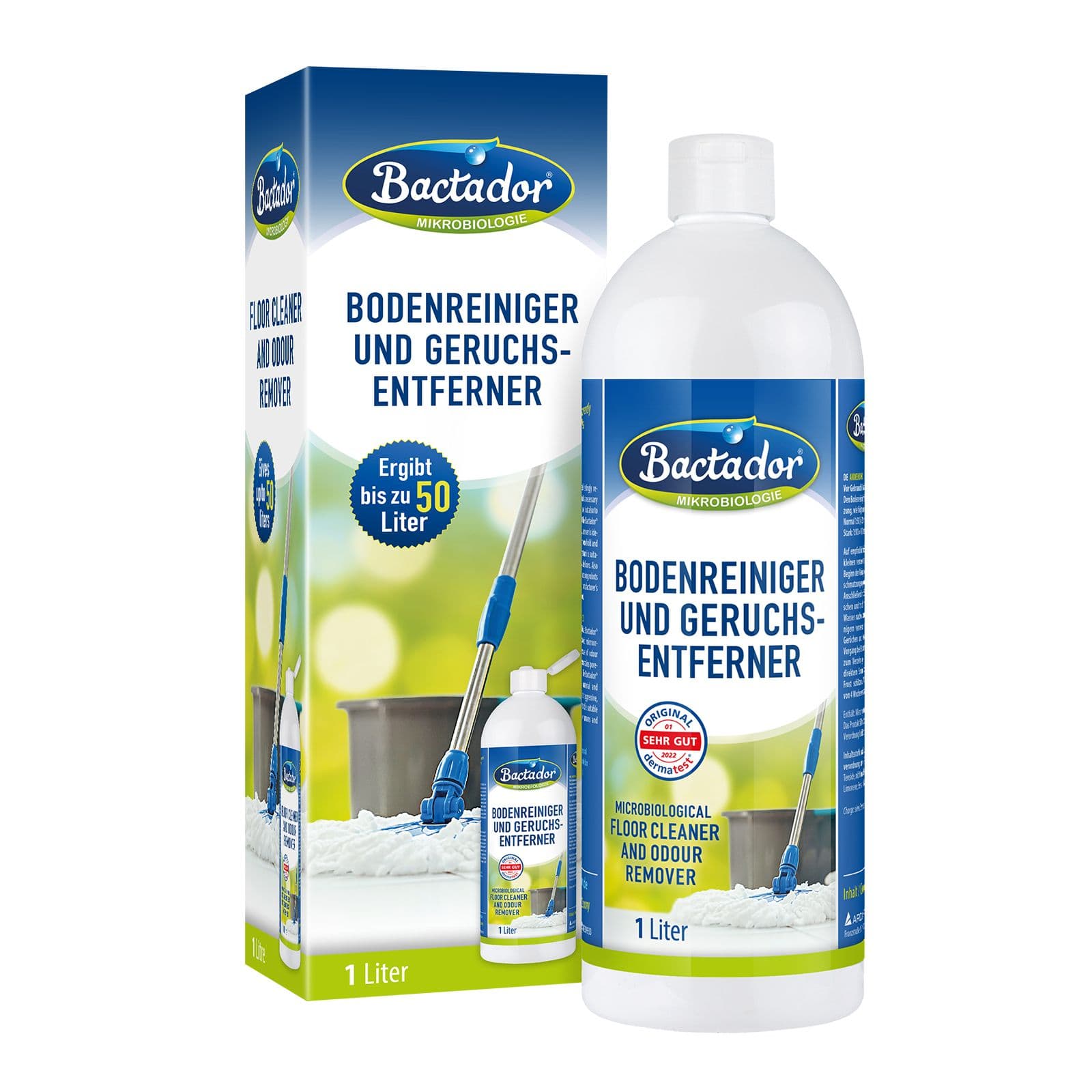 Bactador Bodenreiniger und Geruchsentferner Konz. 1000 ml Konzentrat