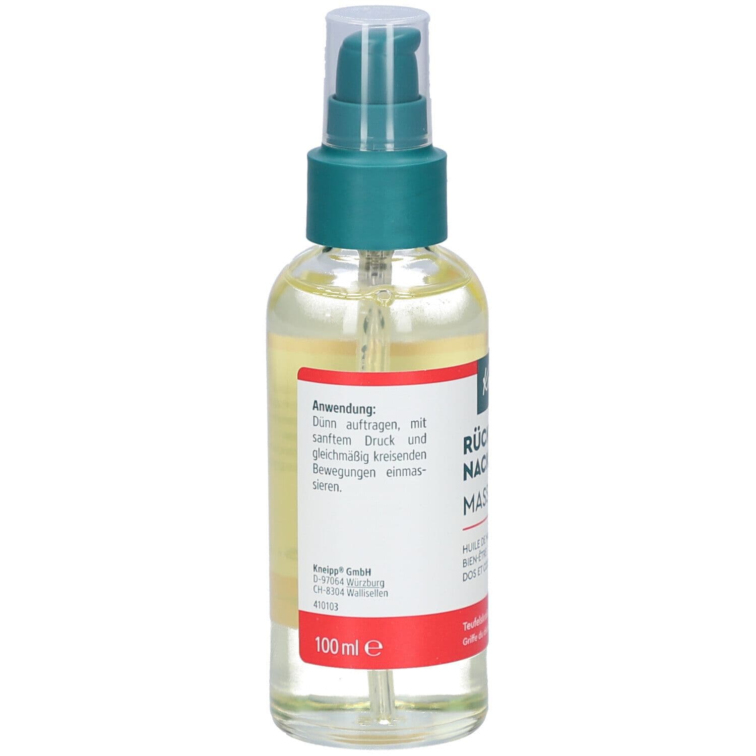 Kneipp Massageöl Rücken & Nacken Wohl 100 ml Öl