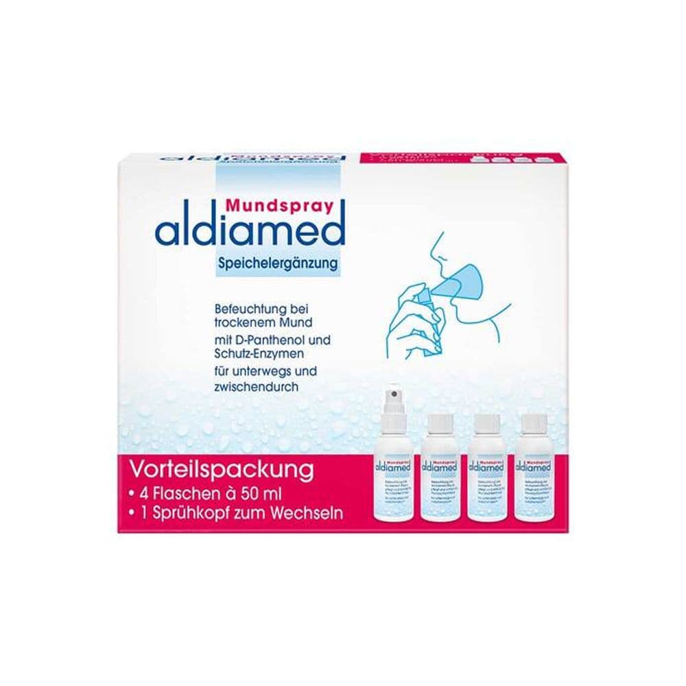 Aldiamed Mundspray z.Speichelergänzung Vorteilspa. 4x50 ml Spray