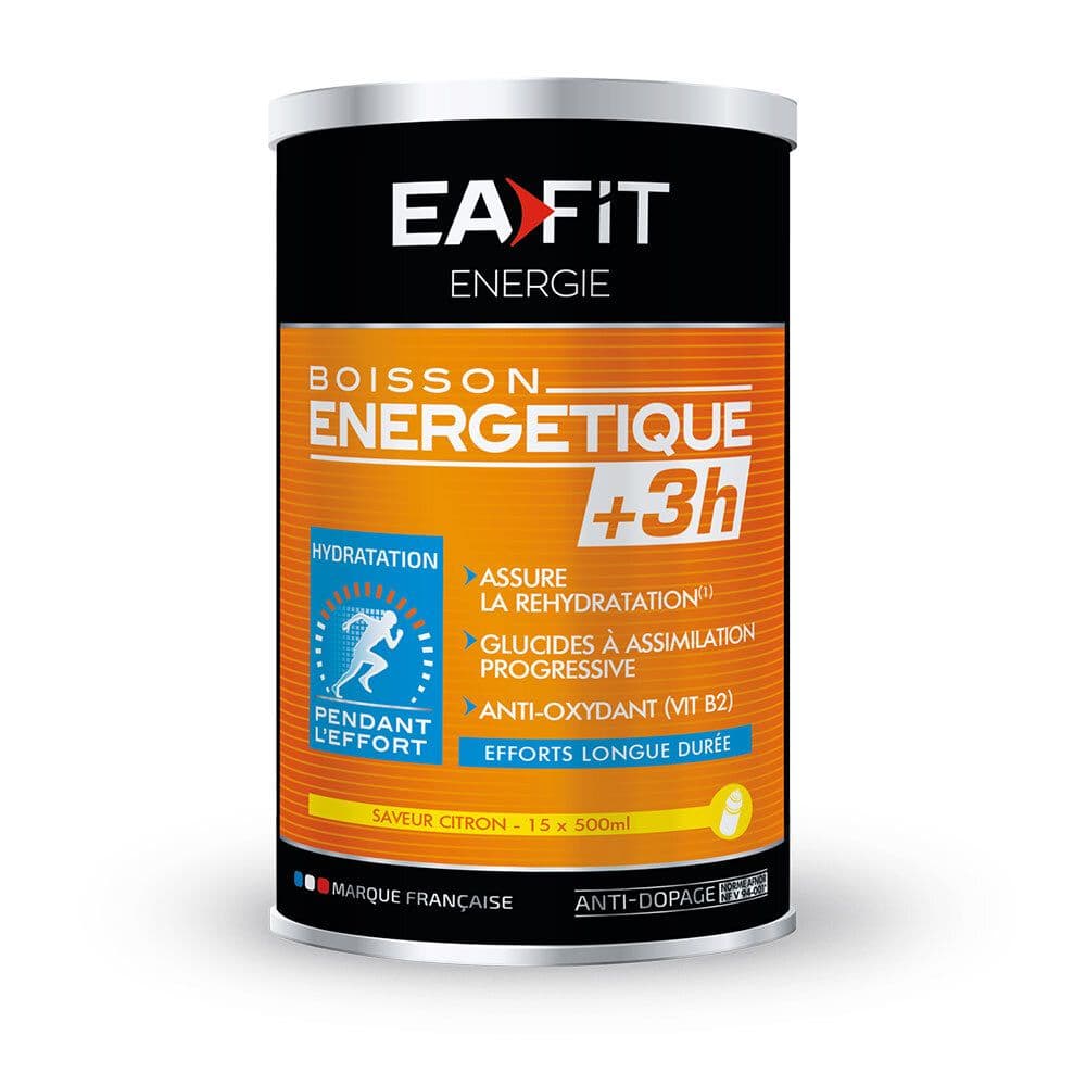 Ea-Fit Boiss Energ +3H Citron 500G 500 g Pulver