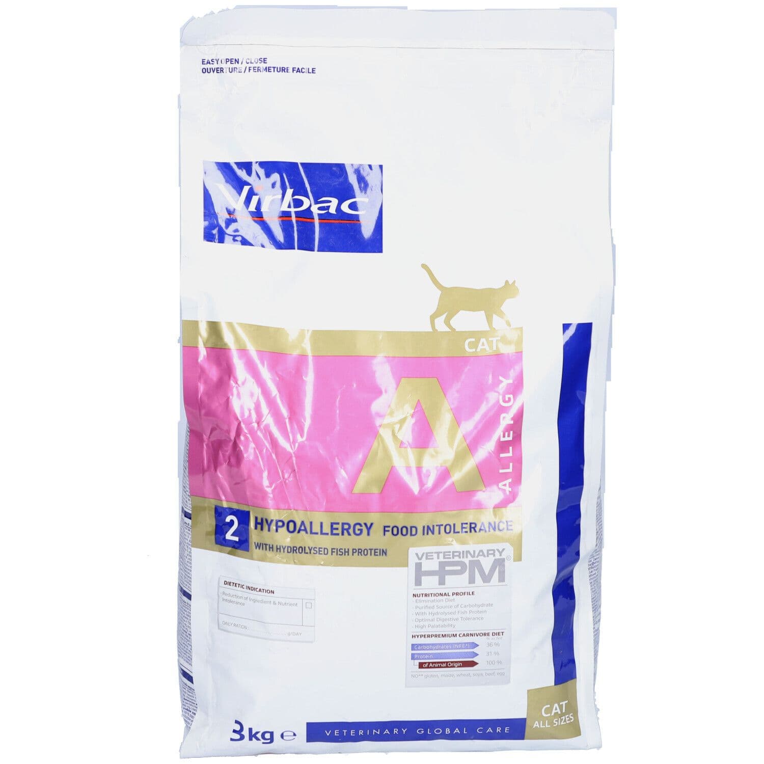 Veterinary HPM CAT Hypoallergy 2 - Croquette, aliment complet, intolérance alimentaire, c 3000 g Futter