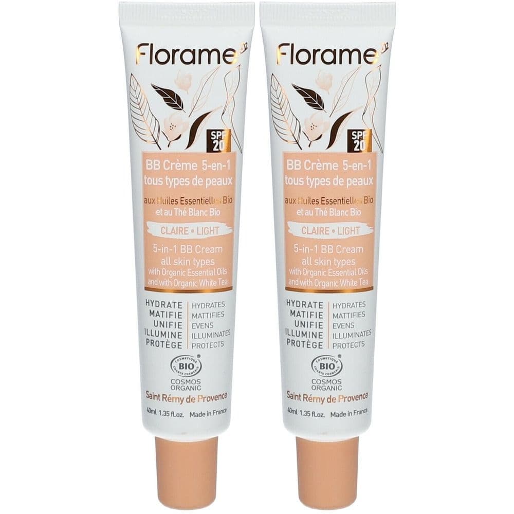 Florame BB CR 5-En-1 T.claire 40Ml x2 2x40 ml Make up