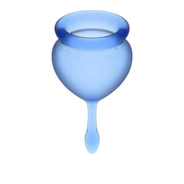 Satisfyer Feel Good Menstrual Cup Set Dark Blue 1 St