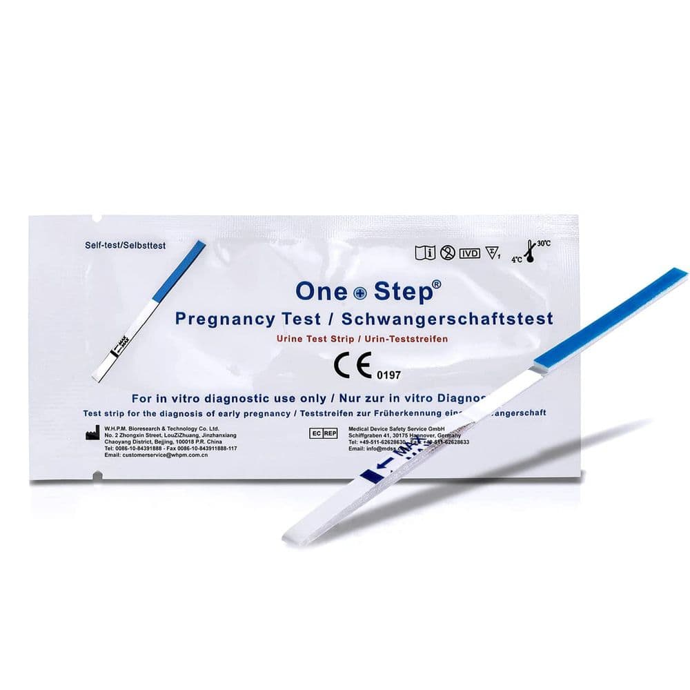 One+Step ultraempfindlicher Schwangerschaftstest - Frühschwangerschaftstest 10 miu/ml St Teststreifen