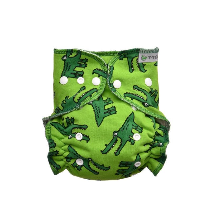 T-Tomi Höschenwindel - Wickel Set Druckknöpfe Crocodiles 1 St