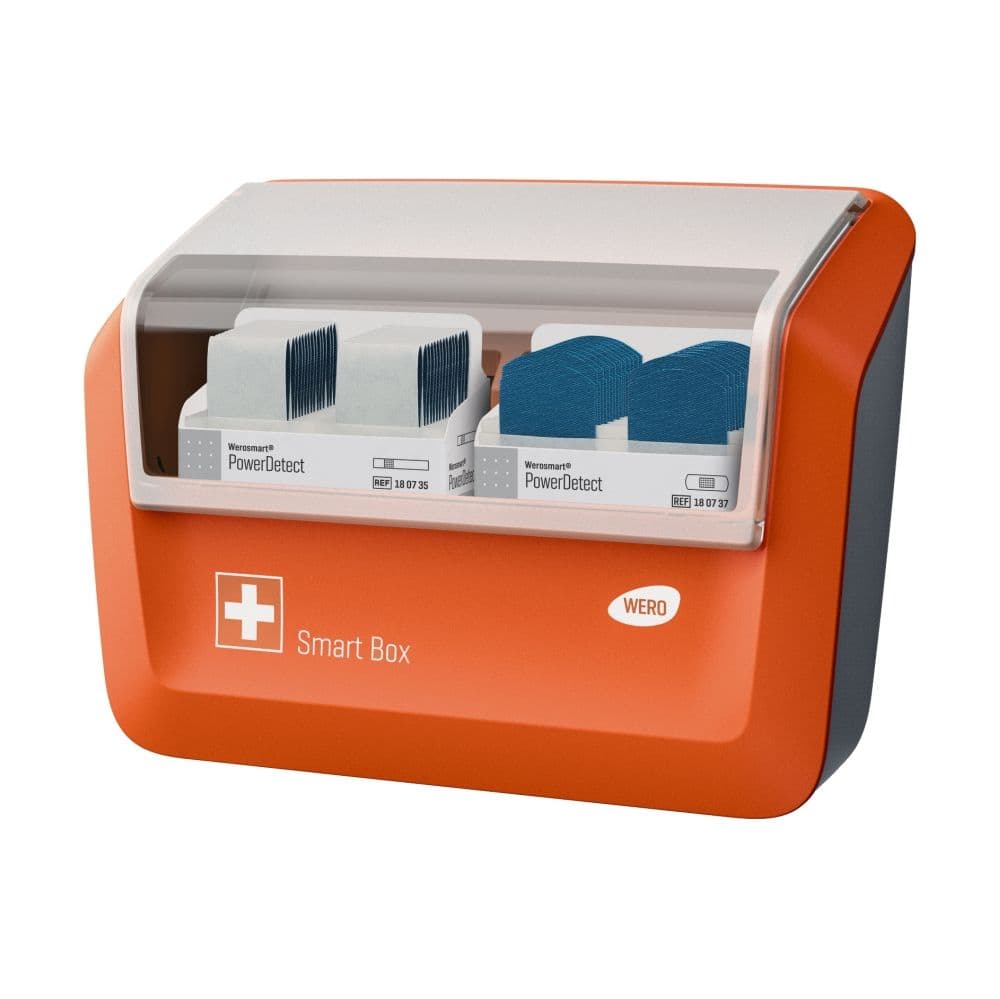 Wero Smart Box® Pflasterspender gefüllt mit PowerDetect Pflaster 1 St