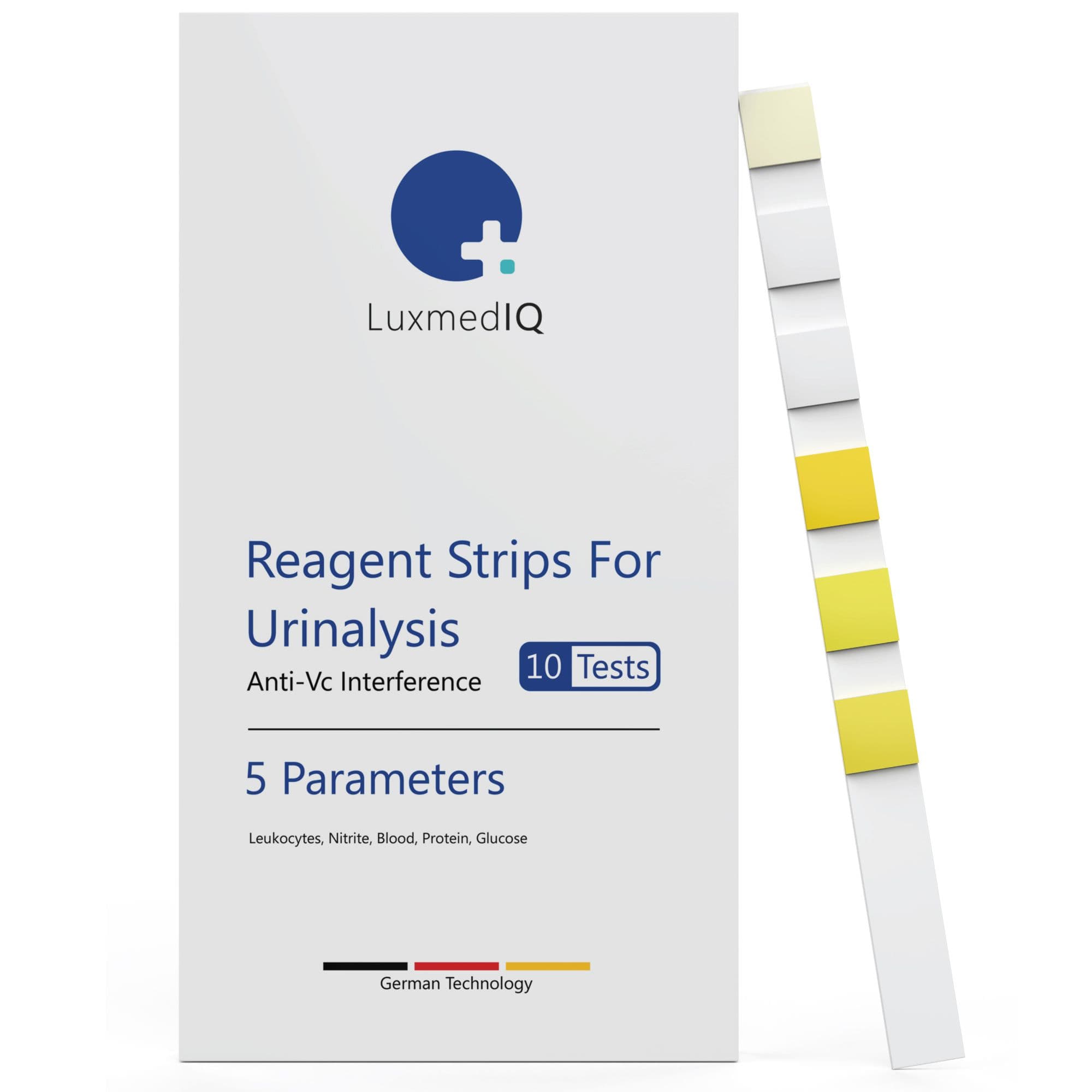 Luxmediq Reagenzstreifen z.Urinanalyse 5 Parameter 10 St Teststreifen