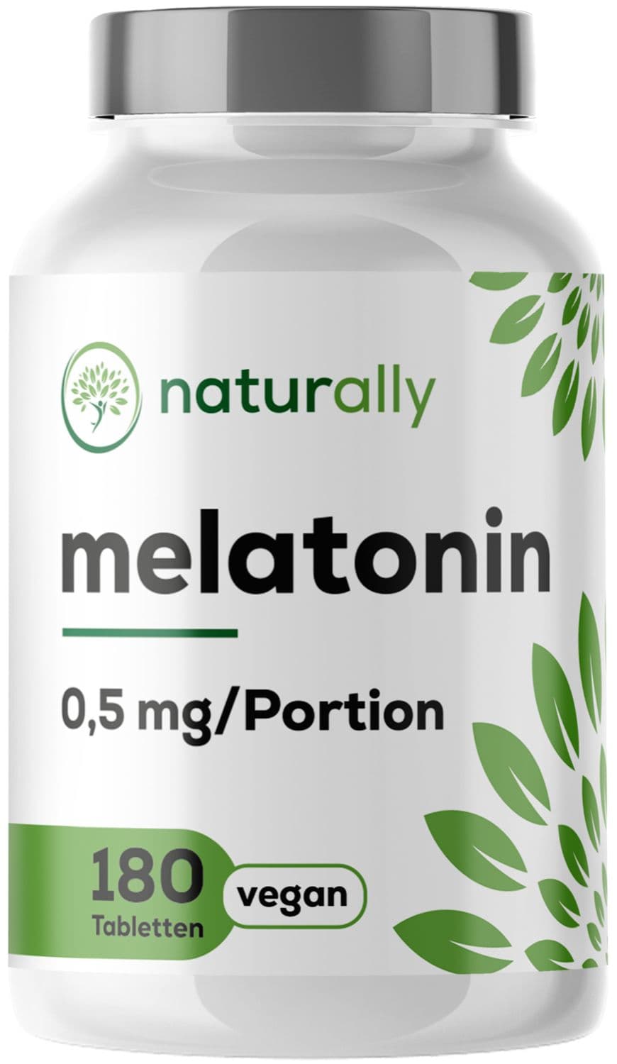 naturally Melatonin | bioaktives hochdosiert, für besseren Schlaf 180 St Presslinge