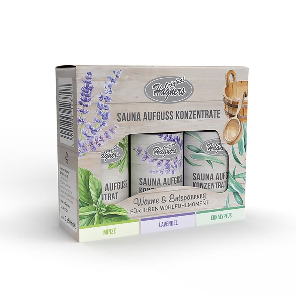 Original Hagners Sauna Aufguss Konzentrate Set 150 ml Konzentrat