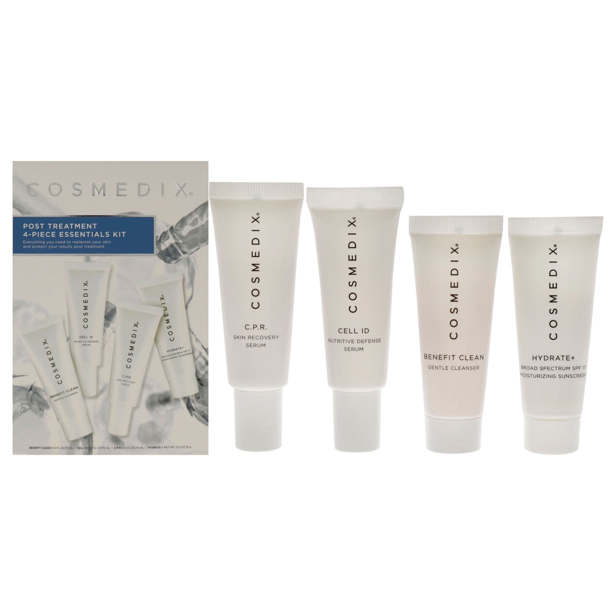 Post Treatment Essentials Kit von Cosmedix für Unisex 4 Pc