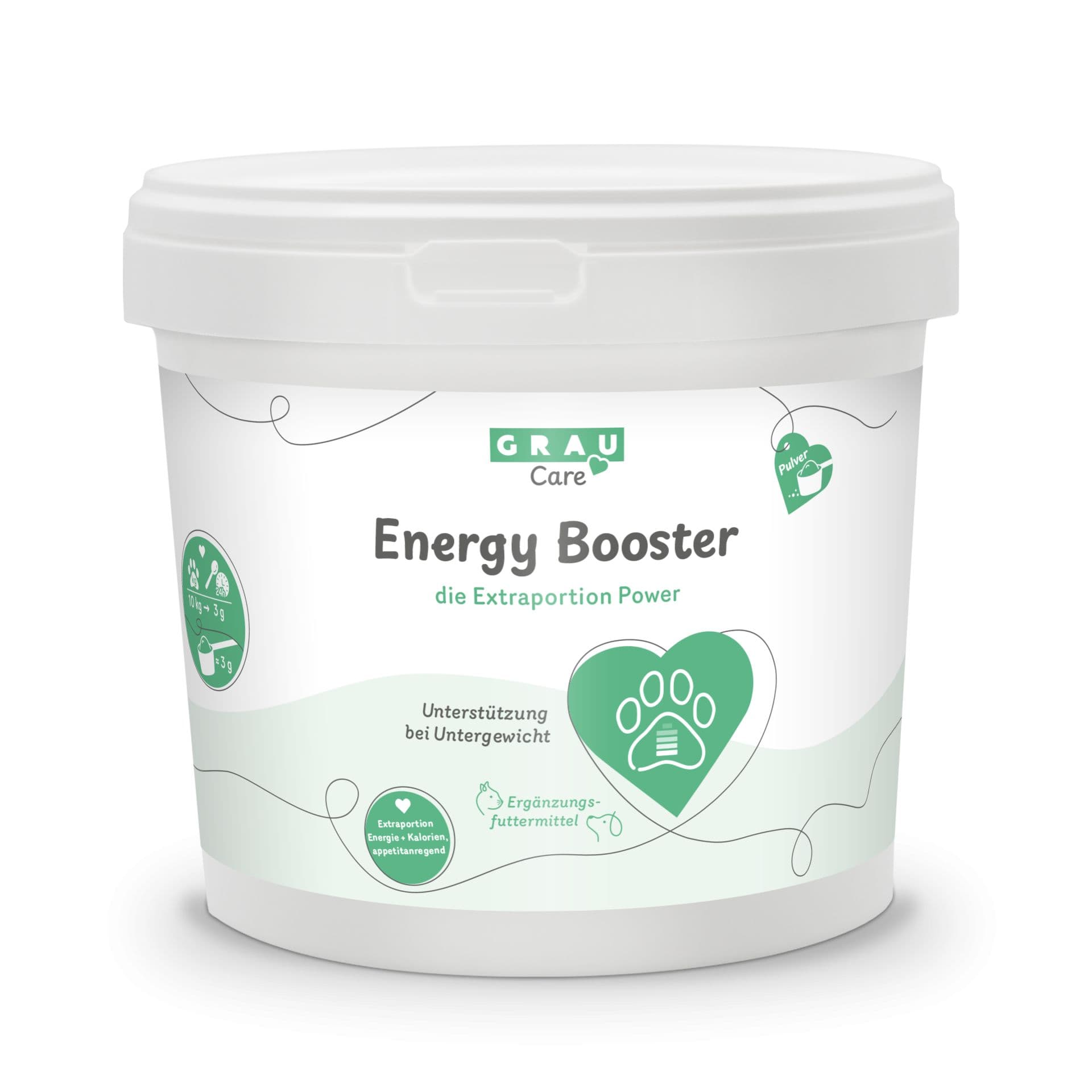 Grau Hund & Katze - Energy Booster 2 kg Pulver