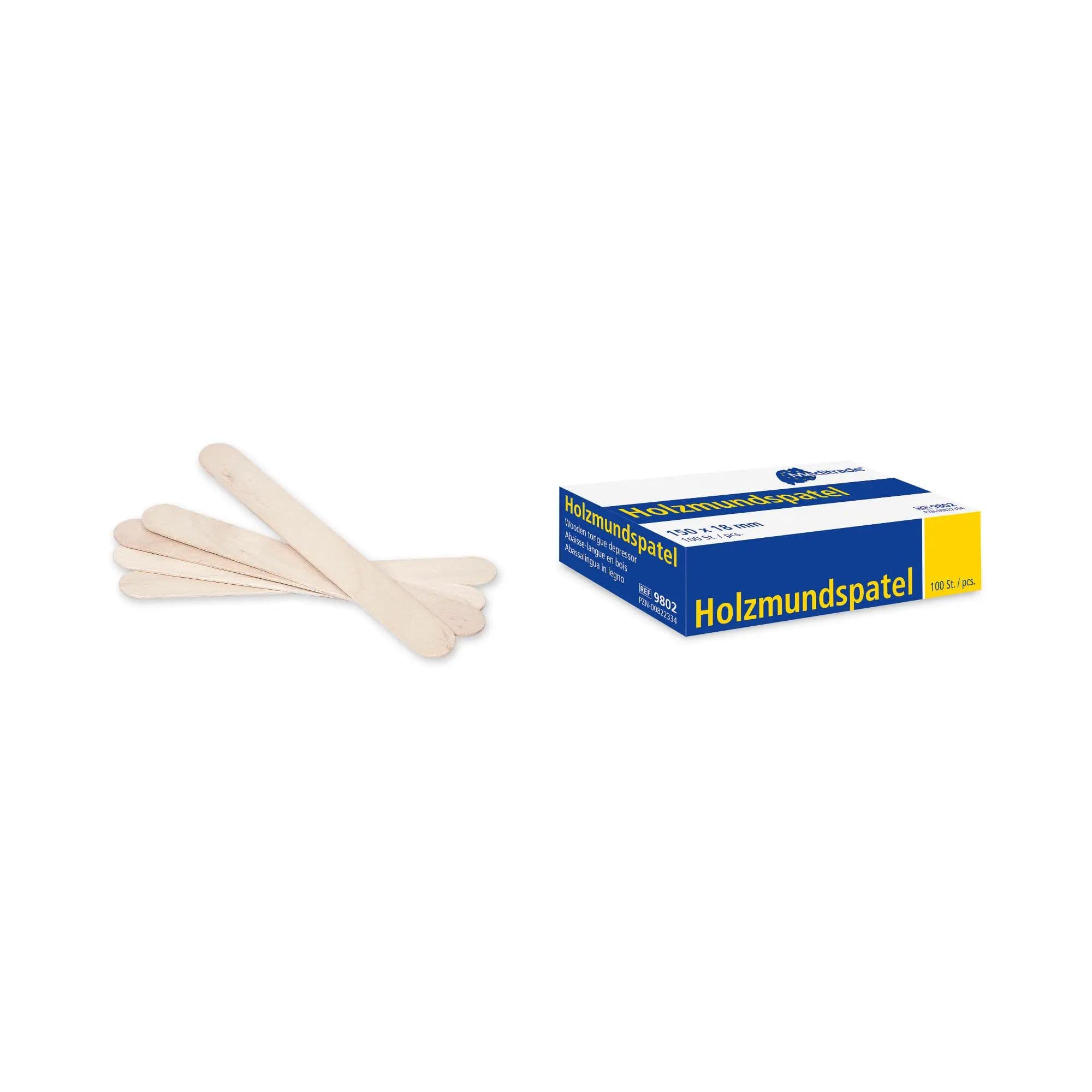 Meditrade Holzmundspatel 100 St Stäbchen