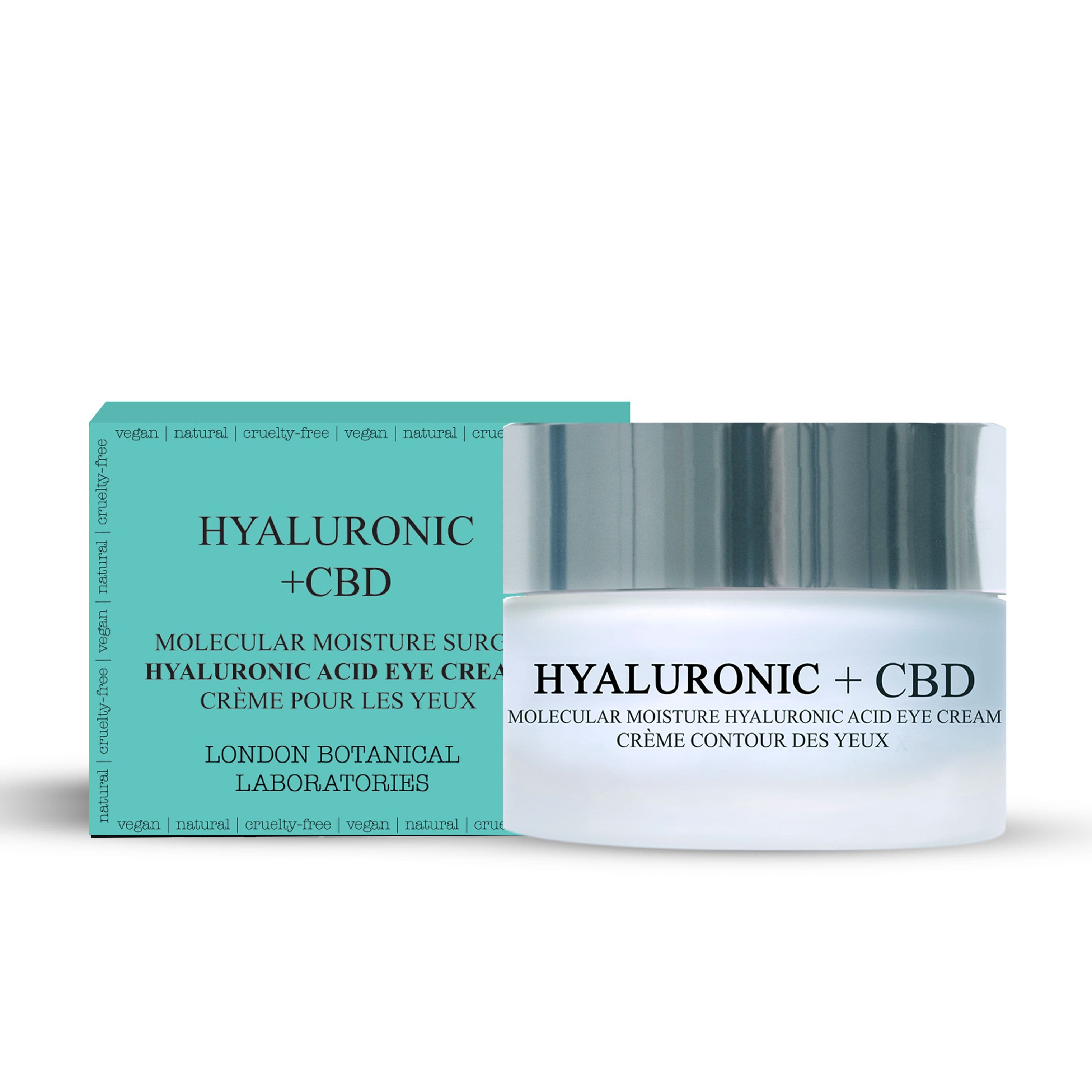 London botanical loboratories Hyaluronsäure + CBD Molekulare Feuchtigkeitssurge Augentropfen 20 ml