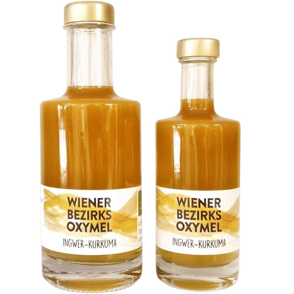 Wiener Bezirks Oxymel Ingwer-Kurkuma von Bezirksimkerei 100 ml Flüssigkeit
