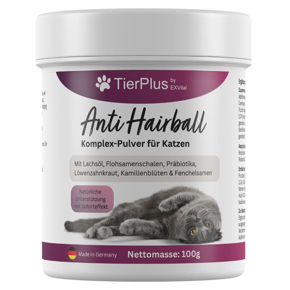 EXVital® Anti Hairball Komplex Pulver für Katzen 100 g