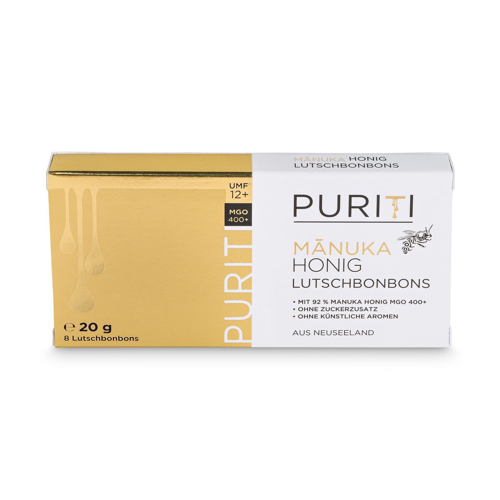 Puriti Manuka Honig Lutschbonbons MGO 400+ 20g 20 g