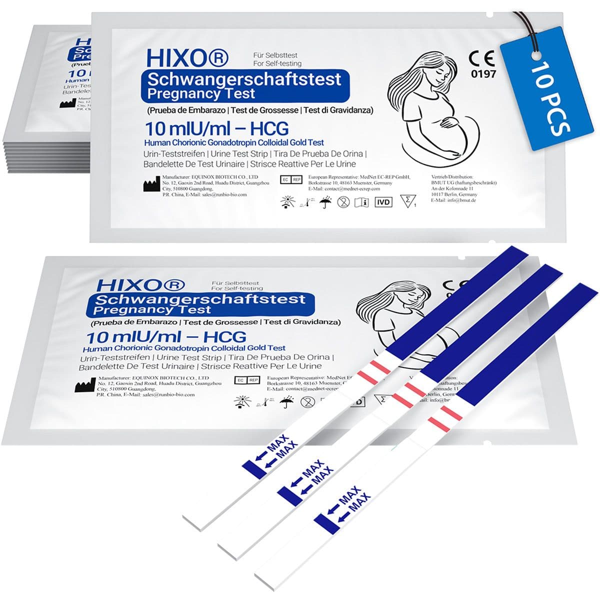 Hixo Schwangerschaftstest Ultrafrüh 10 mIU/ml (Hcg) St