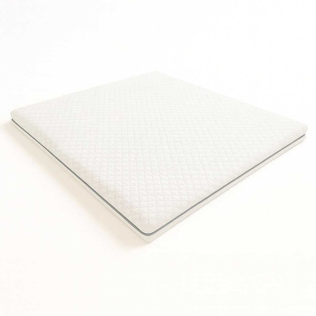 The White Stone Matratzentopper 140x200 aus Memory Foam mit 9 Differenzierten Zonen | Höhe 7 cm