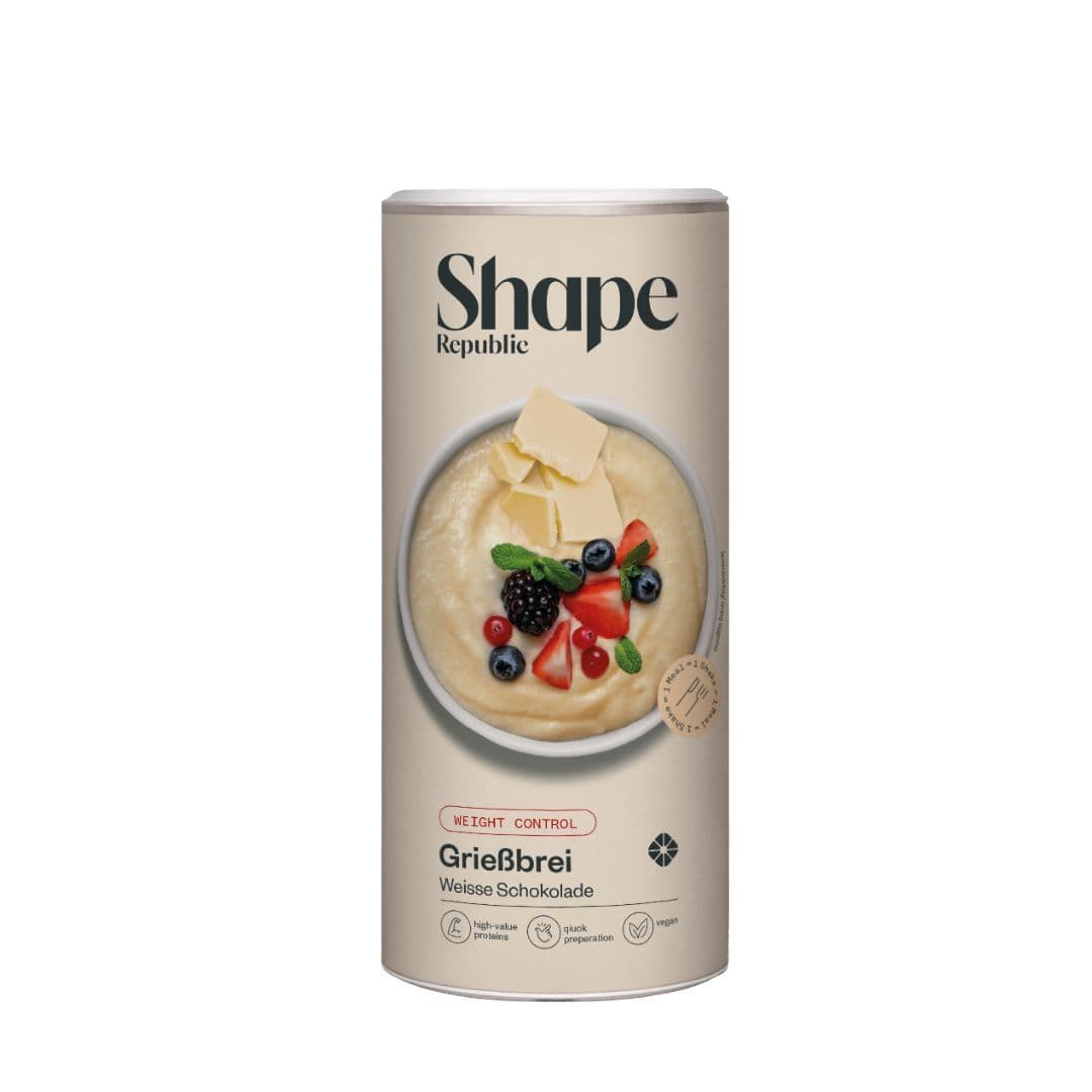 High Protein Grießbrei | Weiße Schokolade Shape Republic 560 kg