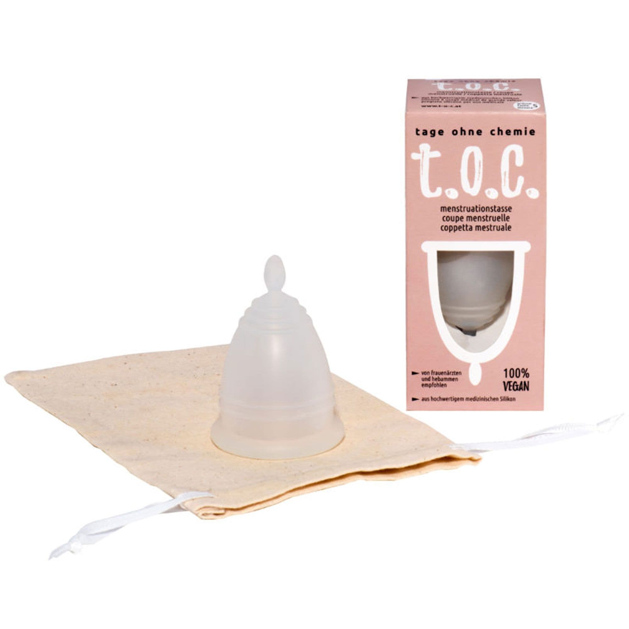 t.o.c. Menstruationstasse, Transparent, Größe L 1 St