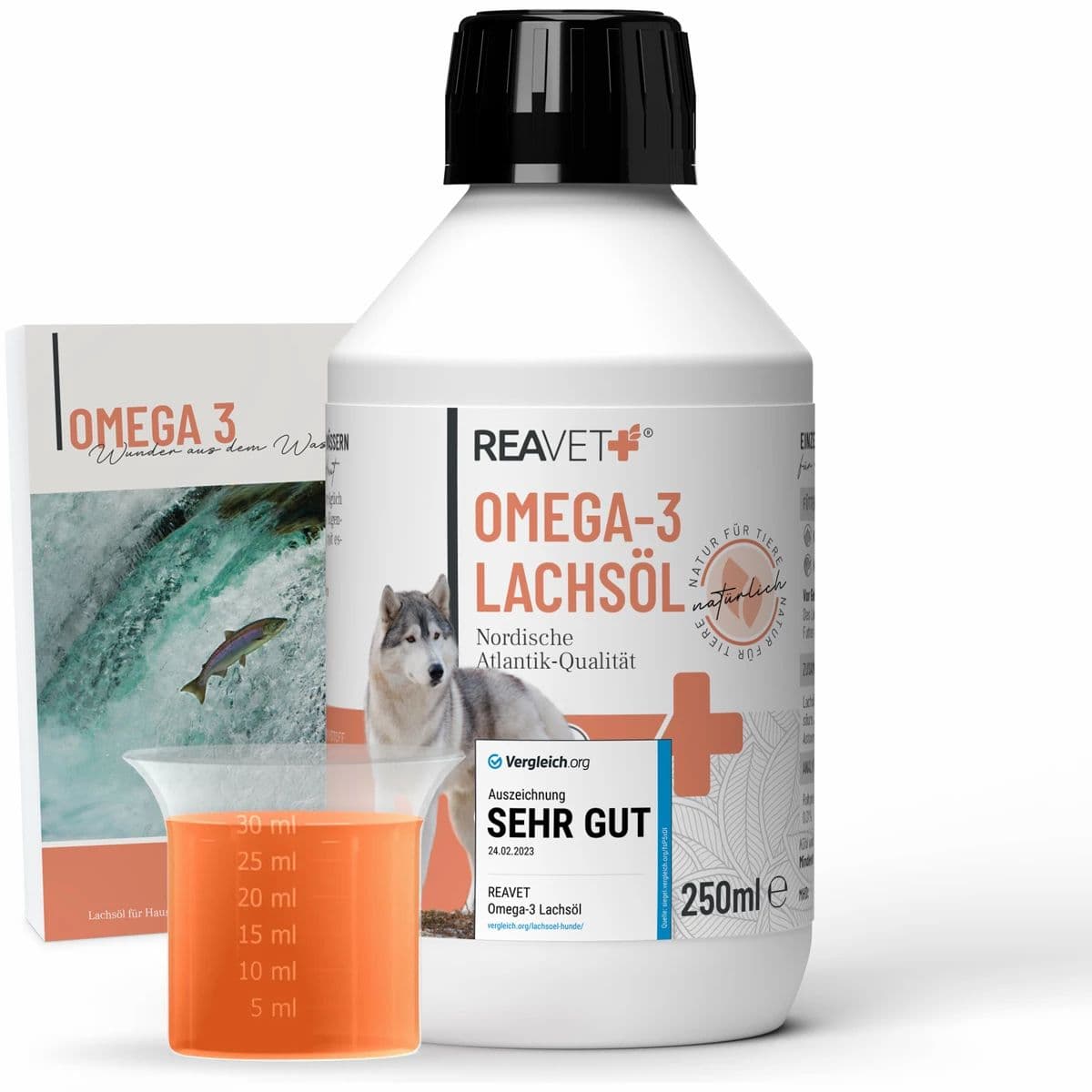 Omega-3 Lachsöl - ReaVET 250 ml Öl