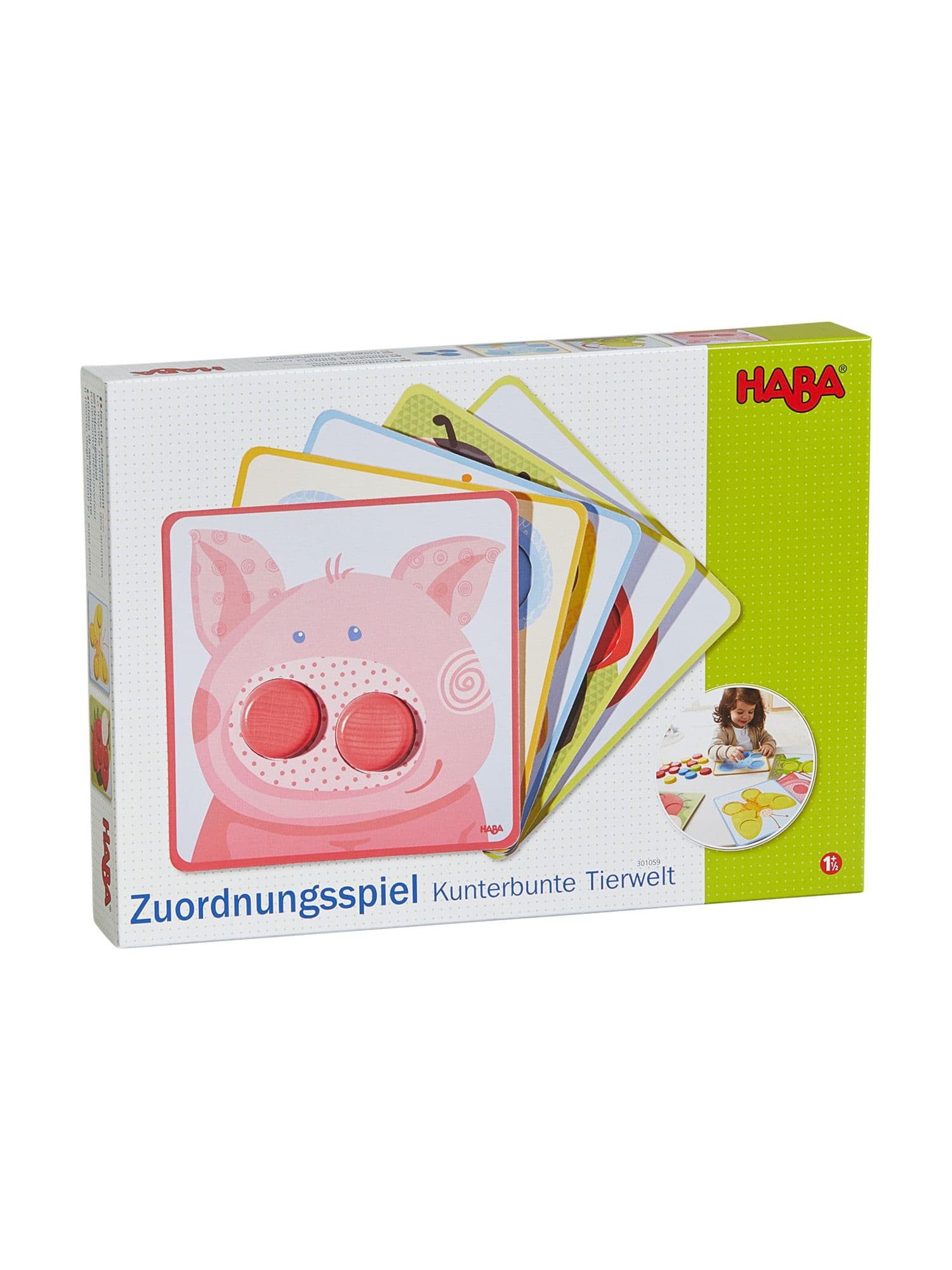 Haba Lernspielzeug Zuordnungsspiel Kunterbunte Tierwelt 1 St