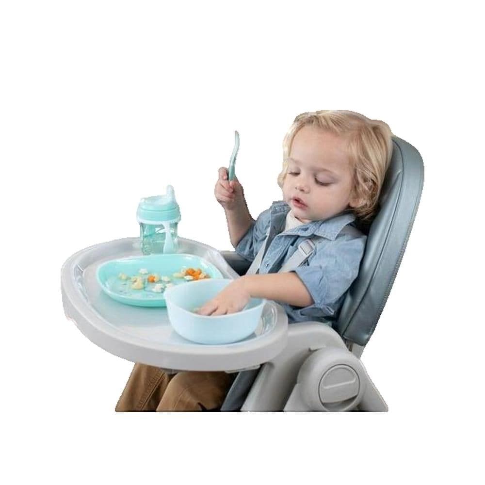 Kubek Niekapek Trinkbecher für Kinder ab 6 Monaten, 200 ml, türkis ml