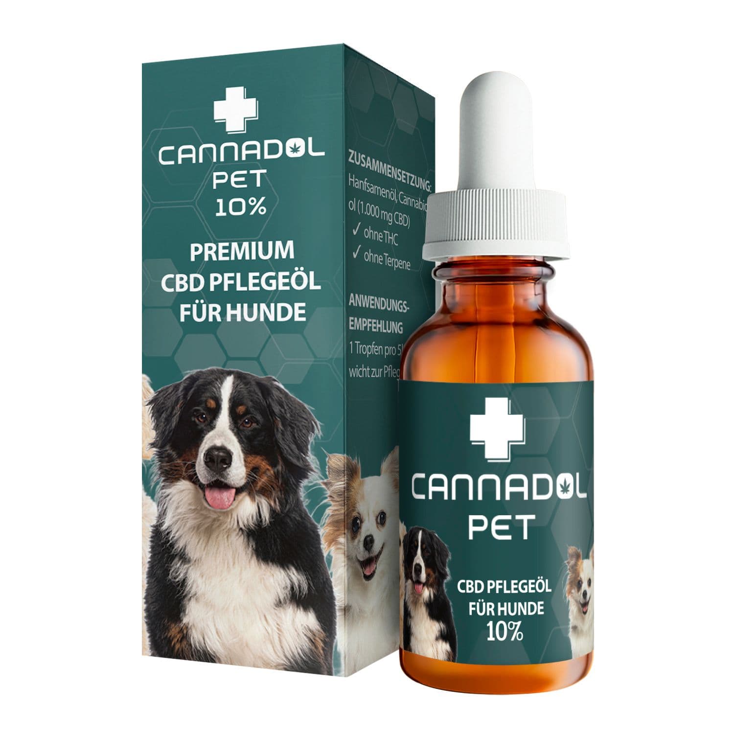 Cannadol Pet 10% Premium CBD Öl für Hunde 10 ml Pipetten