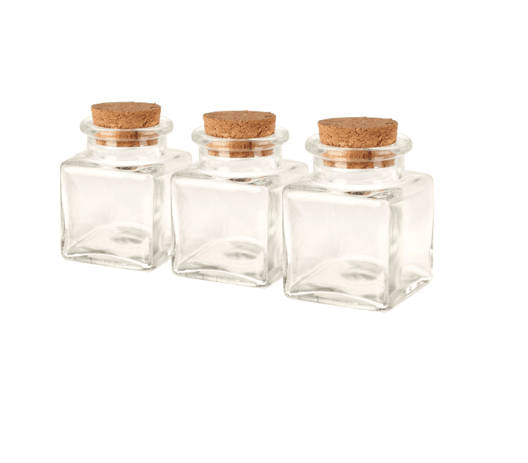 Mr Beam Vorratsglas mit Korkdeckel, 50ml, 12er Pack