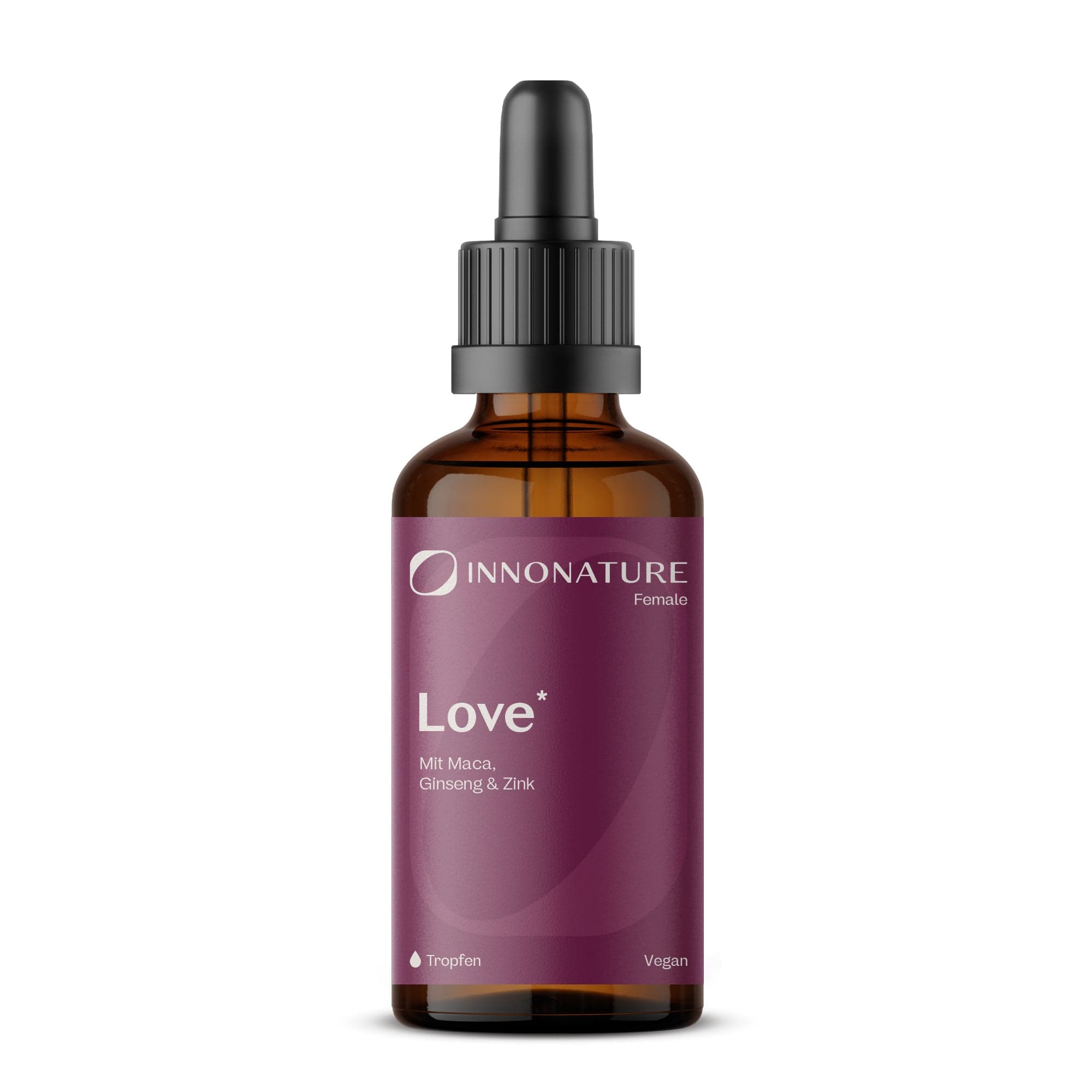 Love Tropfen mit Zink, Maca, Ginseng, Damiana | 100% natürliche Inhaltsstoffe und vegan | 50 ml
