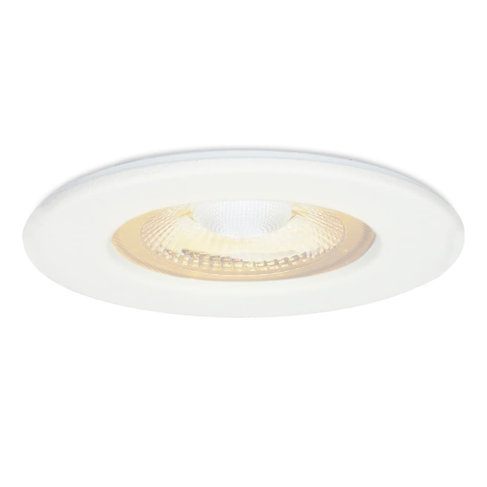 HOFTRONIC™ - Nola dimmbare LED Einbaustrahler - Weiß - Ultra Flach 49 mm - 5 Watt - 2700K warmes Licht - IP65 für Innen- und Außenbereich