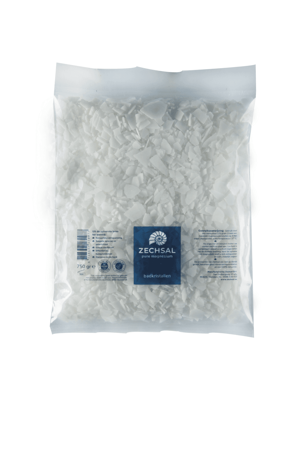 Zechsal Magnesium Fußbadesalz Nachfüllpackung 750 Gramm