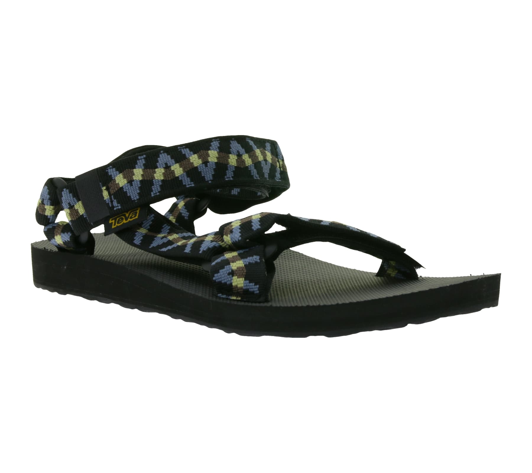 TEVA Original Universal Herren Trekking-Sandale nachhaltige Sommer-Sandale mit EVA-Gummisohle Outdoor-Sandale 1004006 Schwarz/Blau view 2