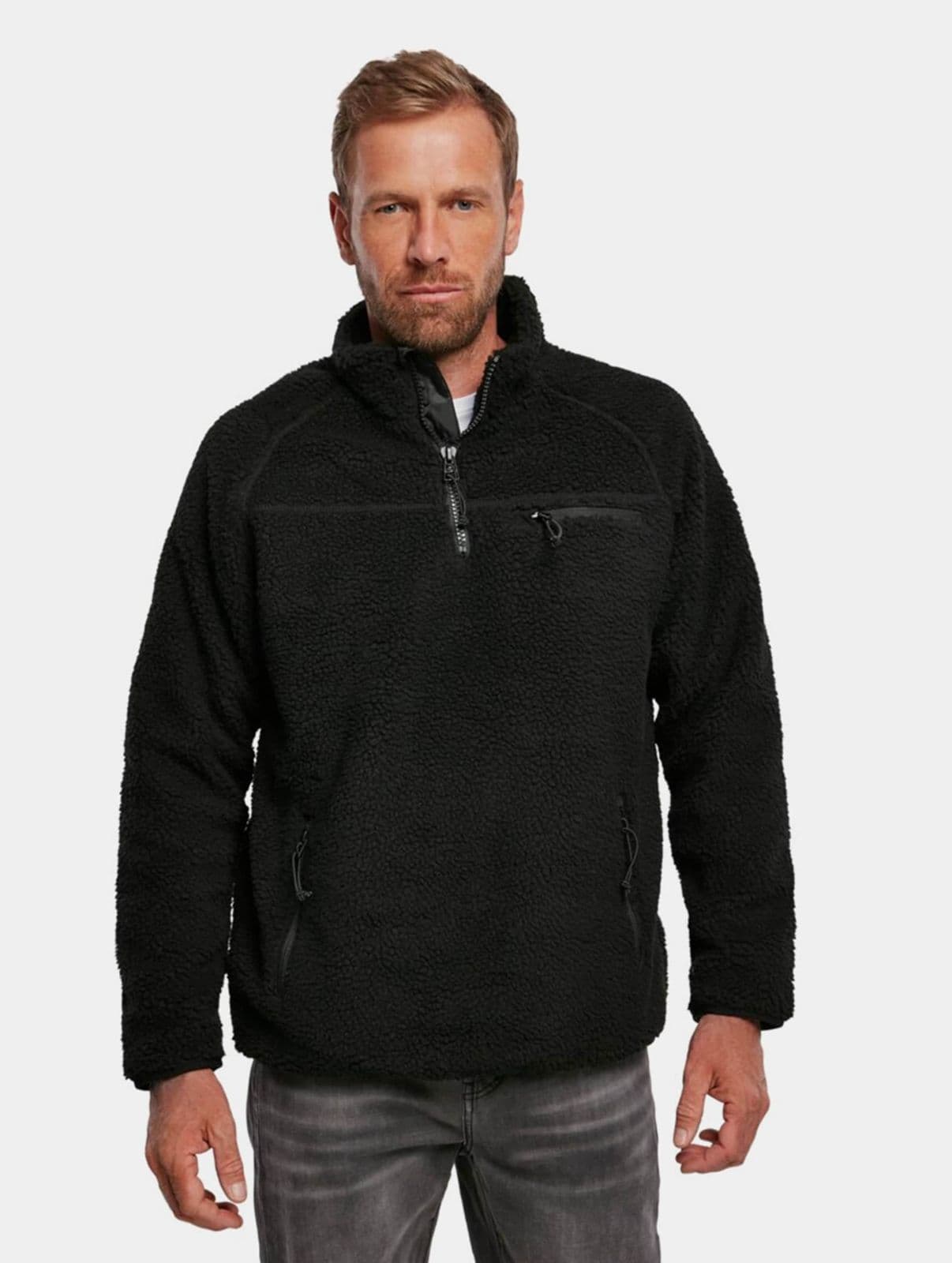 moderner Brandit Herren Hoodie Schwarz