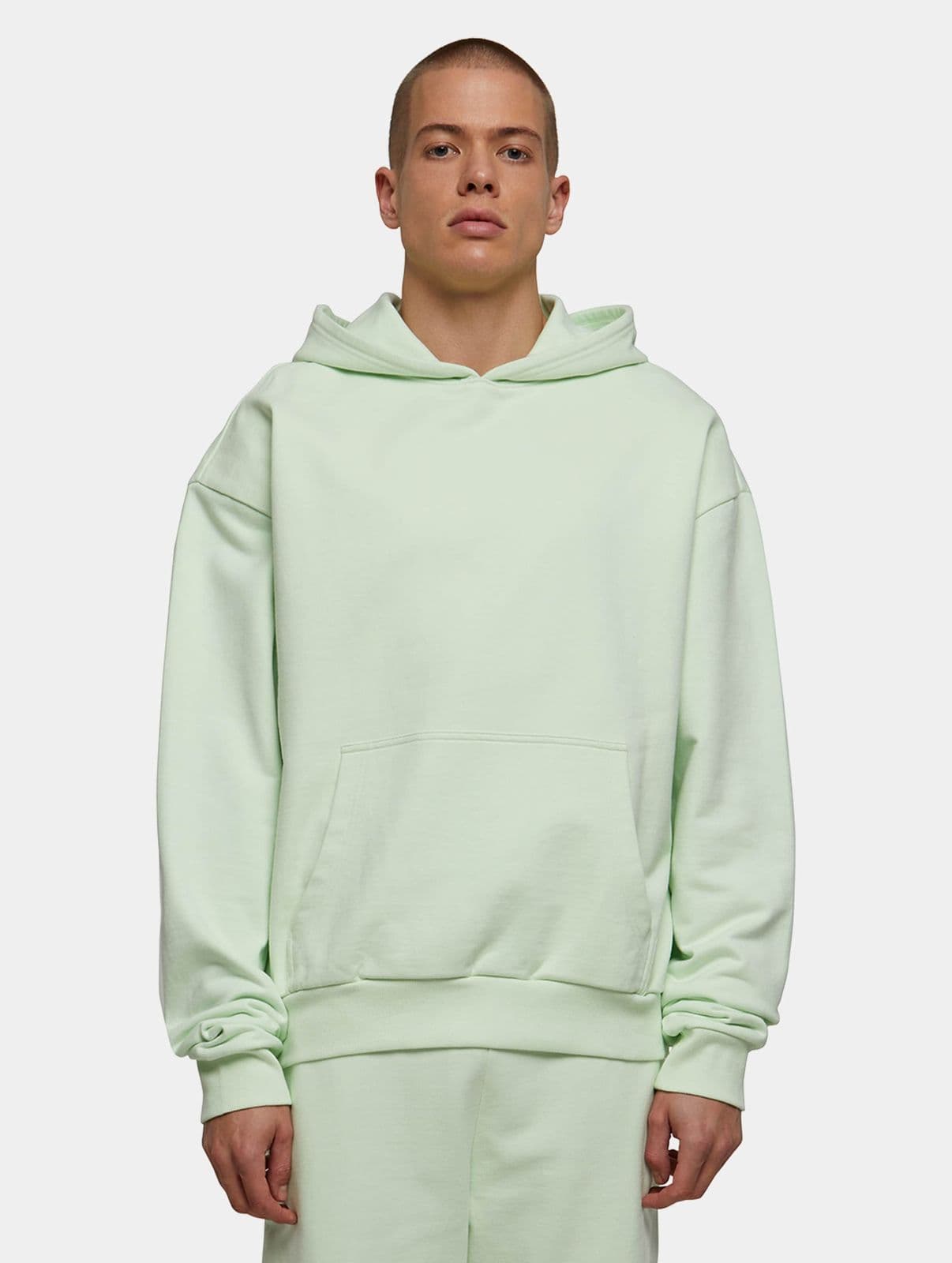 moderner Urban Classics Herren Hoodie 460 g/m² mit Baumwolle Pastell-Grün