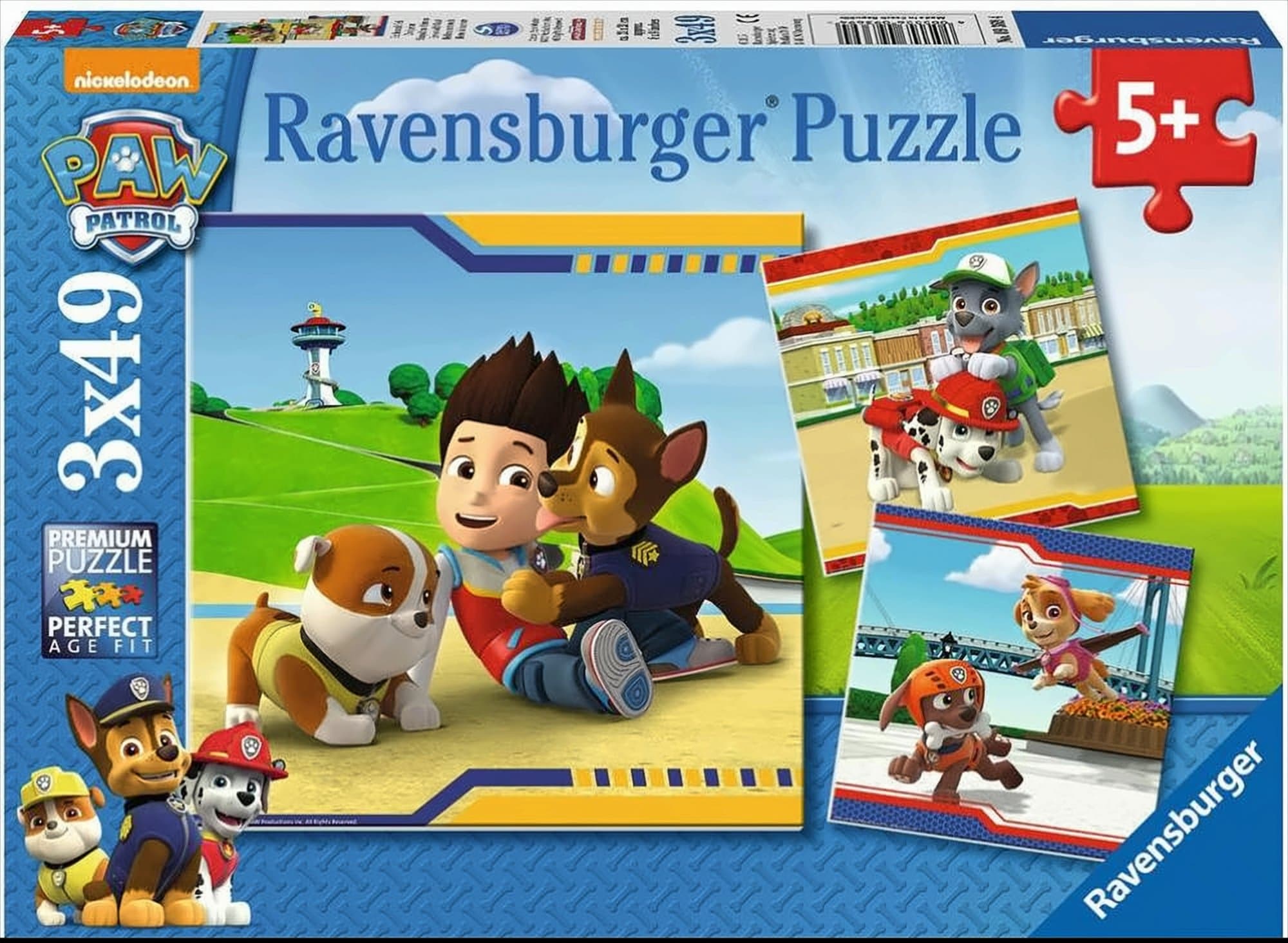 Paw Patrol - Helden mit Fell - 3 x 49 Teile