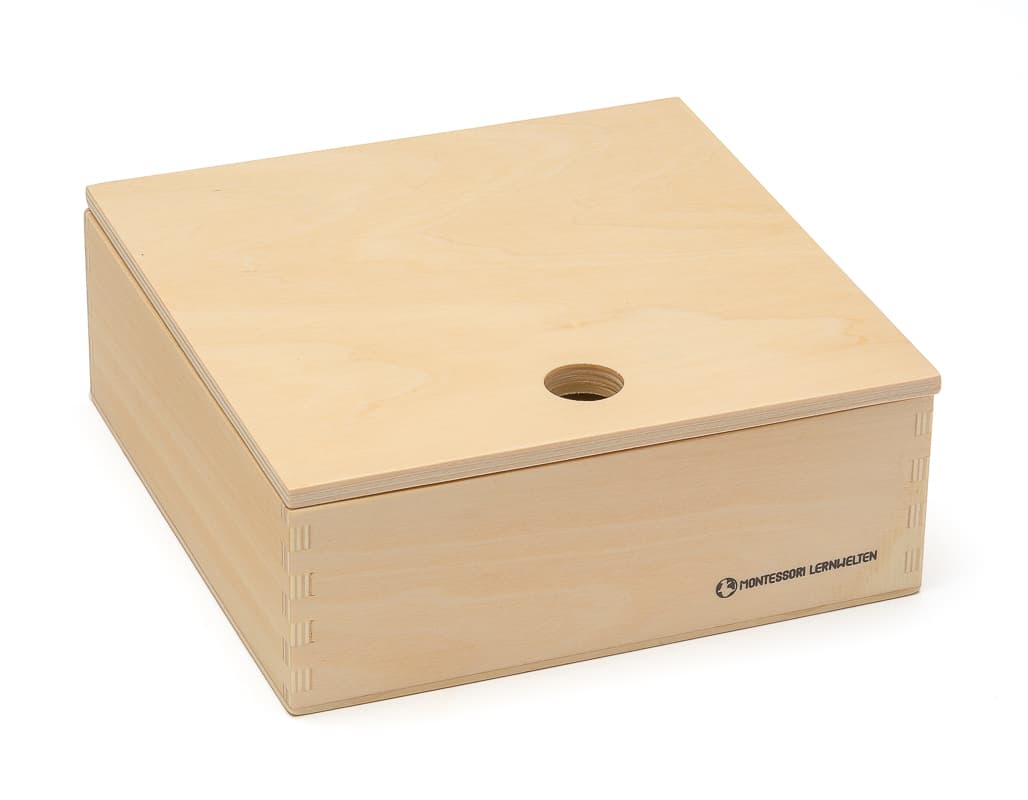 Holzkiste mit Deckel, 15,5 x 15,5 x 5,5 cm