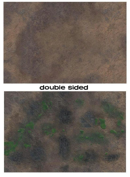 Gamemat Double Sided Badlands and Toxic Badlands 4x4 Doppelseitige Spielmatte