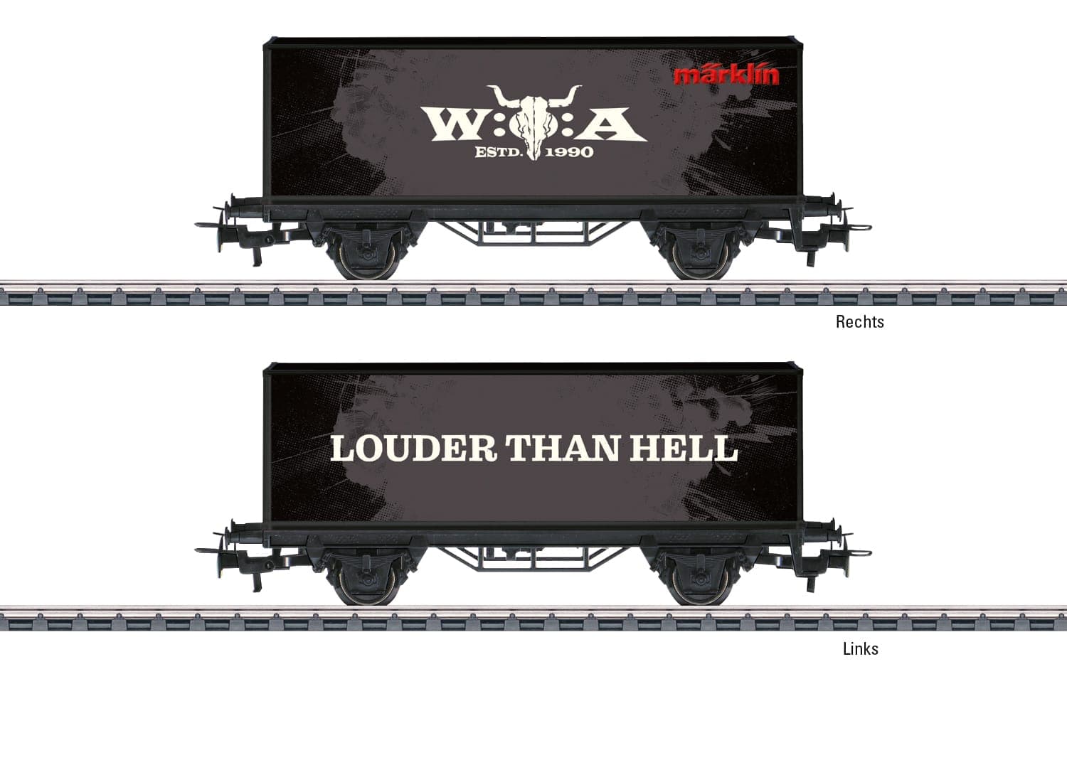 Märklin 44296 Containerwagen W:O:A® 2026 Wacken H0  Modelleisenbahn
