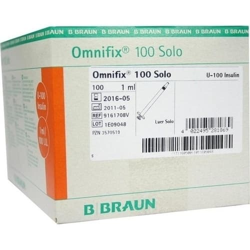 OMNIFIX 100 Insulin Einm.Spr.f.U-100 Insulin 1 ml