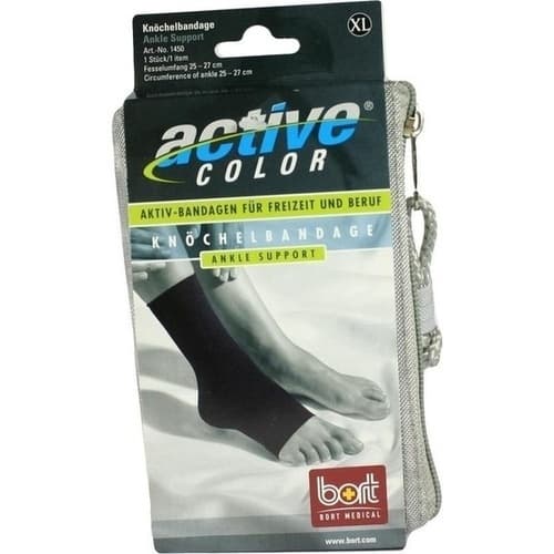 BORT ActiveColor Knöchelbandage XL schwarz 1 St.