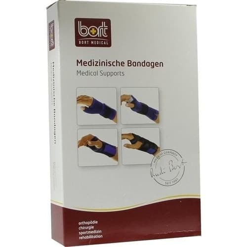 BORT Handgelenkstütze m.Daumenausspar.L blau 1 St.