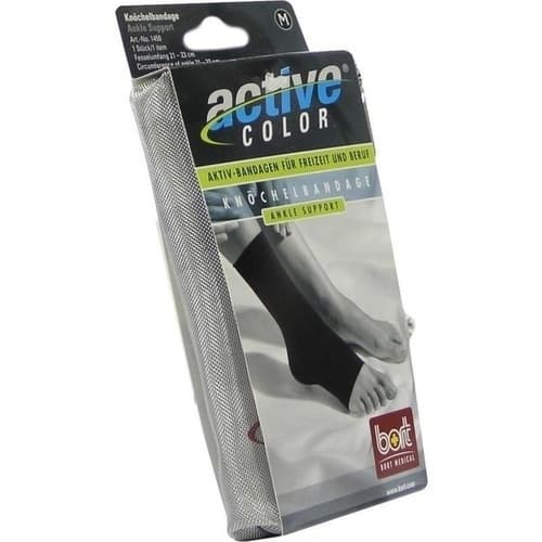 BORT ActiveColor Knöchelbandage M schwarz 1 St.