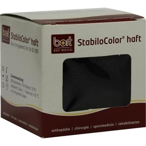 BORT StabiloColor haft Binde 6 cm schwarz 1 St.
