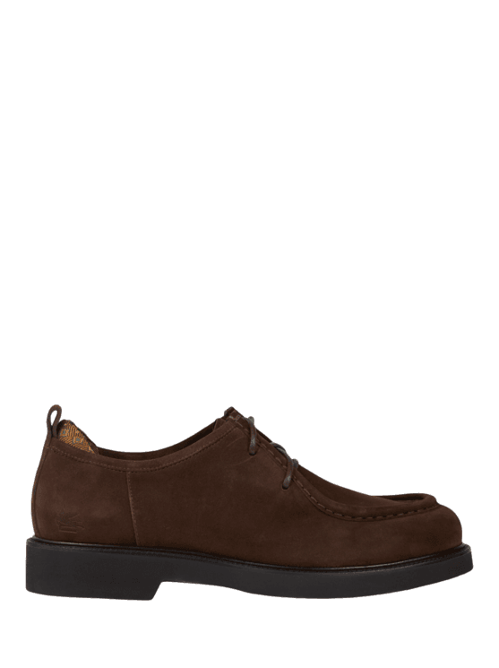 Etro, Schnürschuhe Aus Wildleder, Herren, Braun, Größe 41
