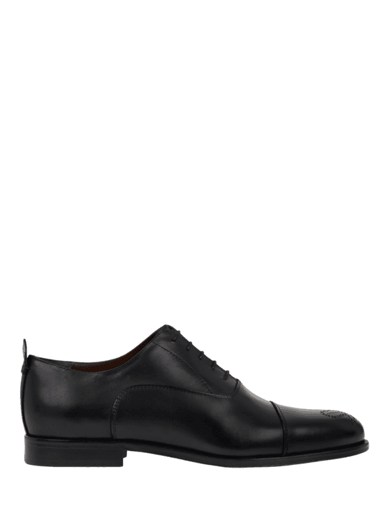 Etro, Oxford-schuhe Aus Leder Mit Paisley-detail, Herren, Schwarz, Größe 40