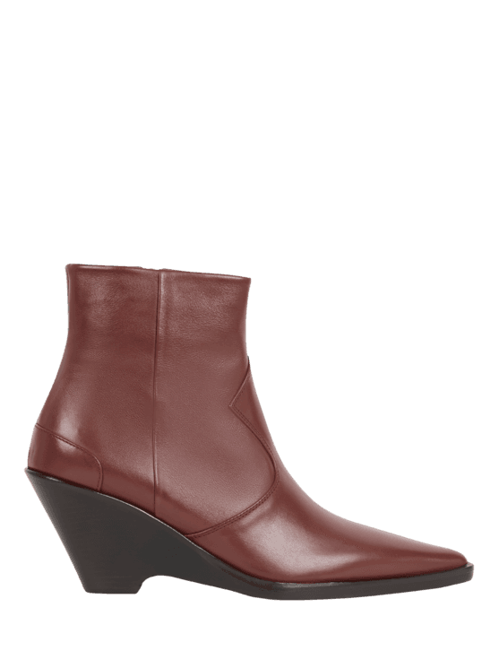 Etro, Stiefeletten Aus Leder Mit Keilabsatz, Damen, Braun, Größe 38