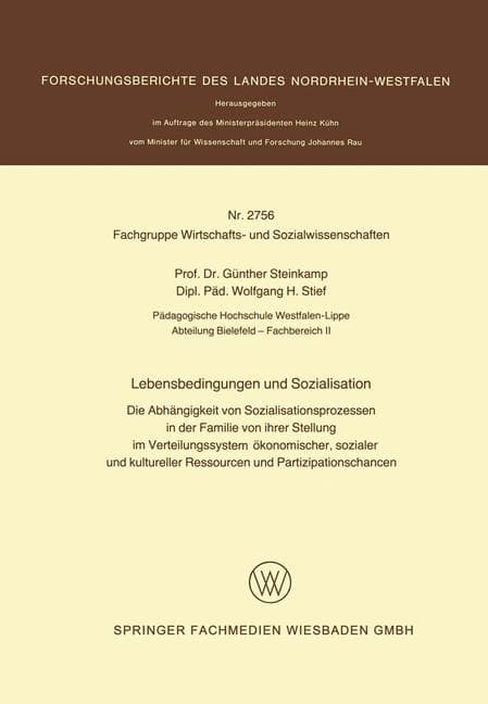 Lebensbedingungen und Sozialisation